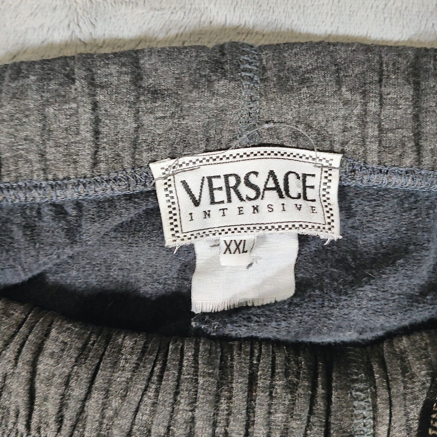 Vintage Versace Intensive Women's Gray Sweatpant Pajama Pants (XXL)