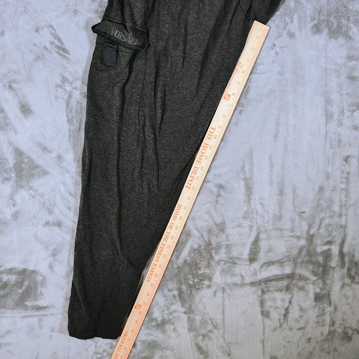 Vintage Versace Intensive Women's Gray Sweatpant Pajama Pants (XXL)
