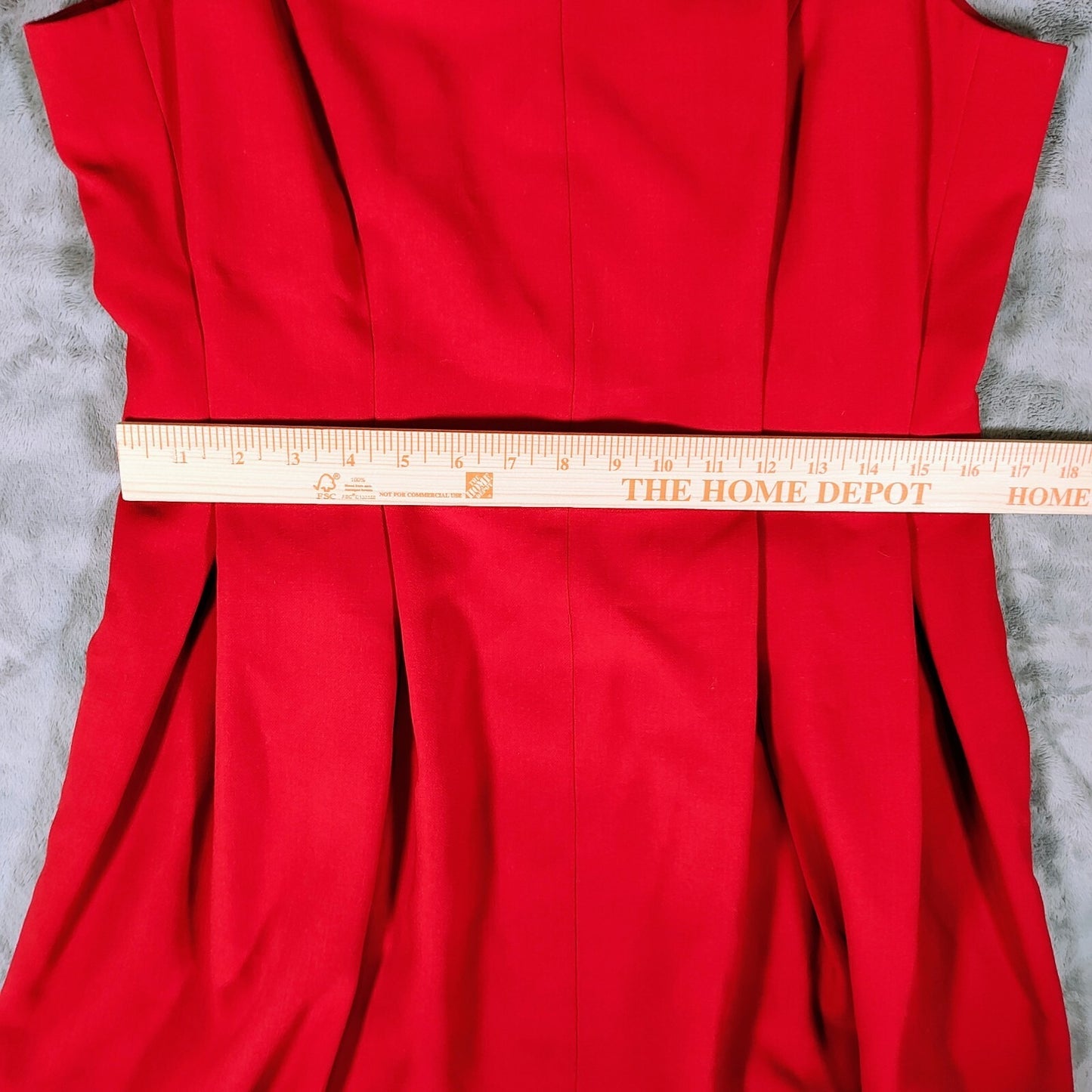 NWT Ann Taylor LOFT Red Pleated Sleeveless Cocktail Party Dress (Size 10)