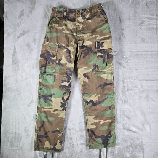Vintage 1994 U.S. Military Woodland Camouflage Pattern Combat Trousers (30x30)