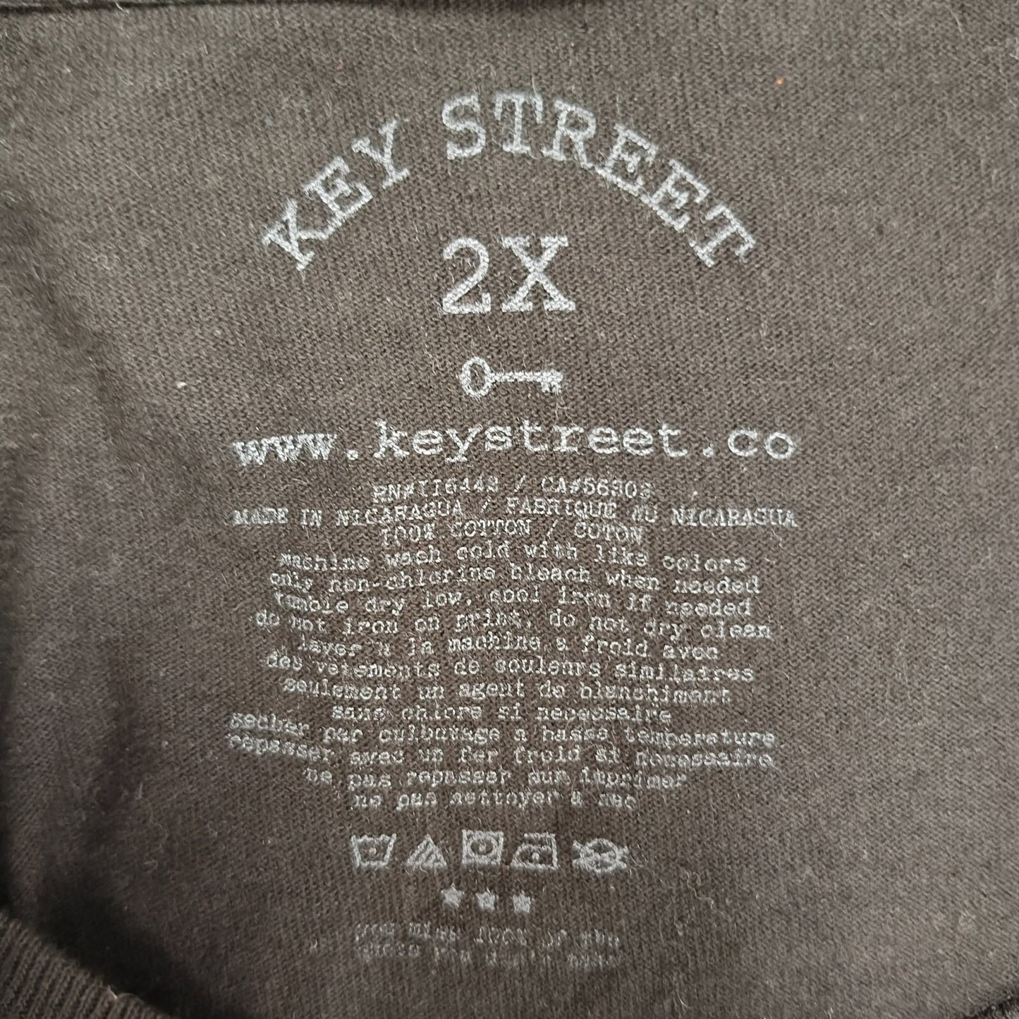 Key Street Nissan Skyline GT-R Black Graphic T-Shirt (2XL) *Flaw*