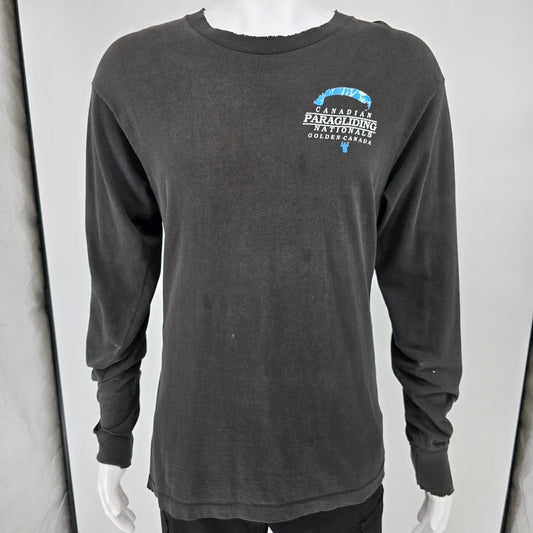 Vintage 1995 Canadian National Paragliding Championships Long Sleeve T-Shirt (M)