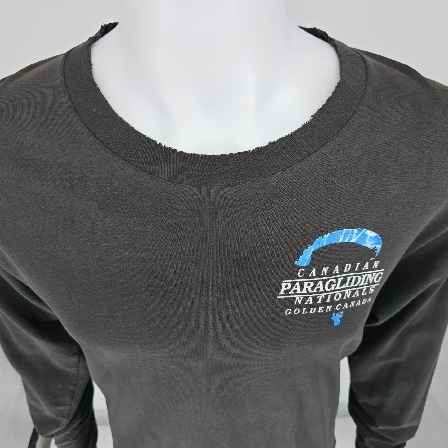 Vintage 1995 Canadian National Paragliding Championships Long Sleeve T-Shirt (M)