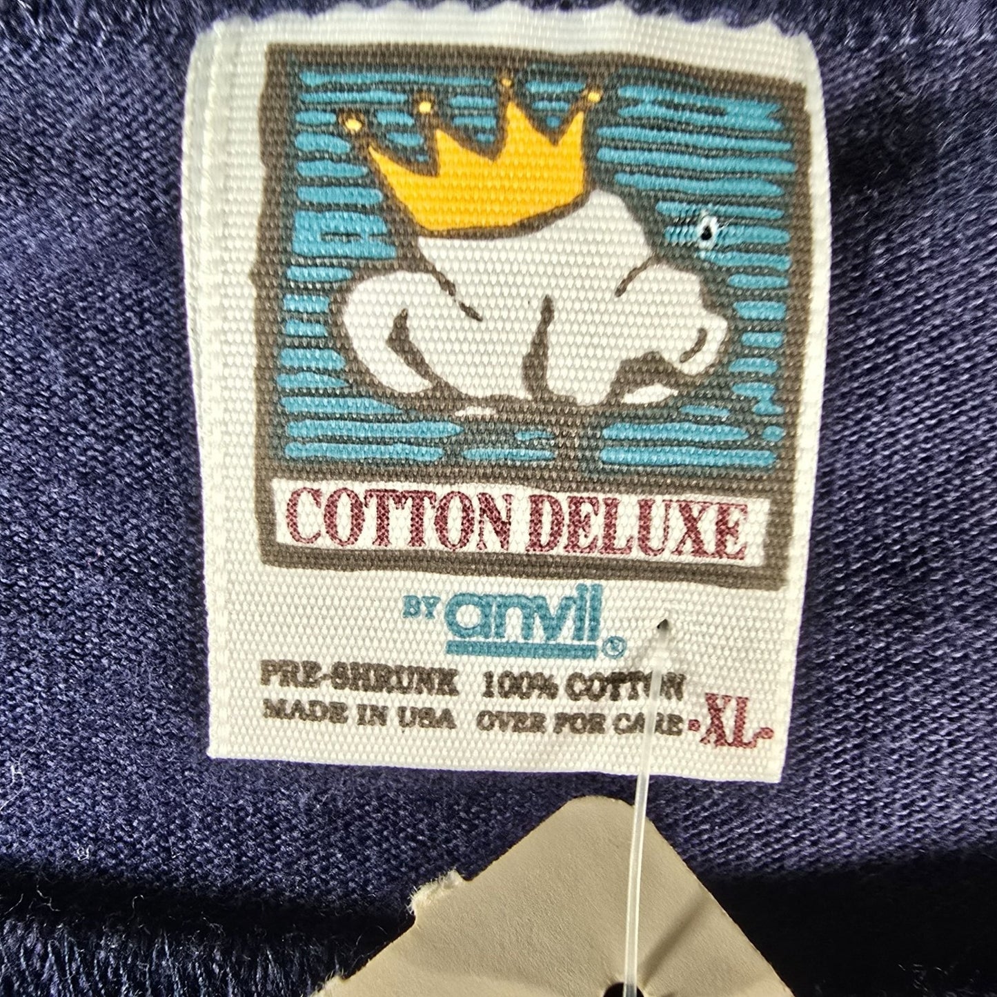 Vintage 1990s Anvil Cotton Deluxe Maui Dolphins Embroidered Henley T-Shirt (XL)