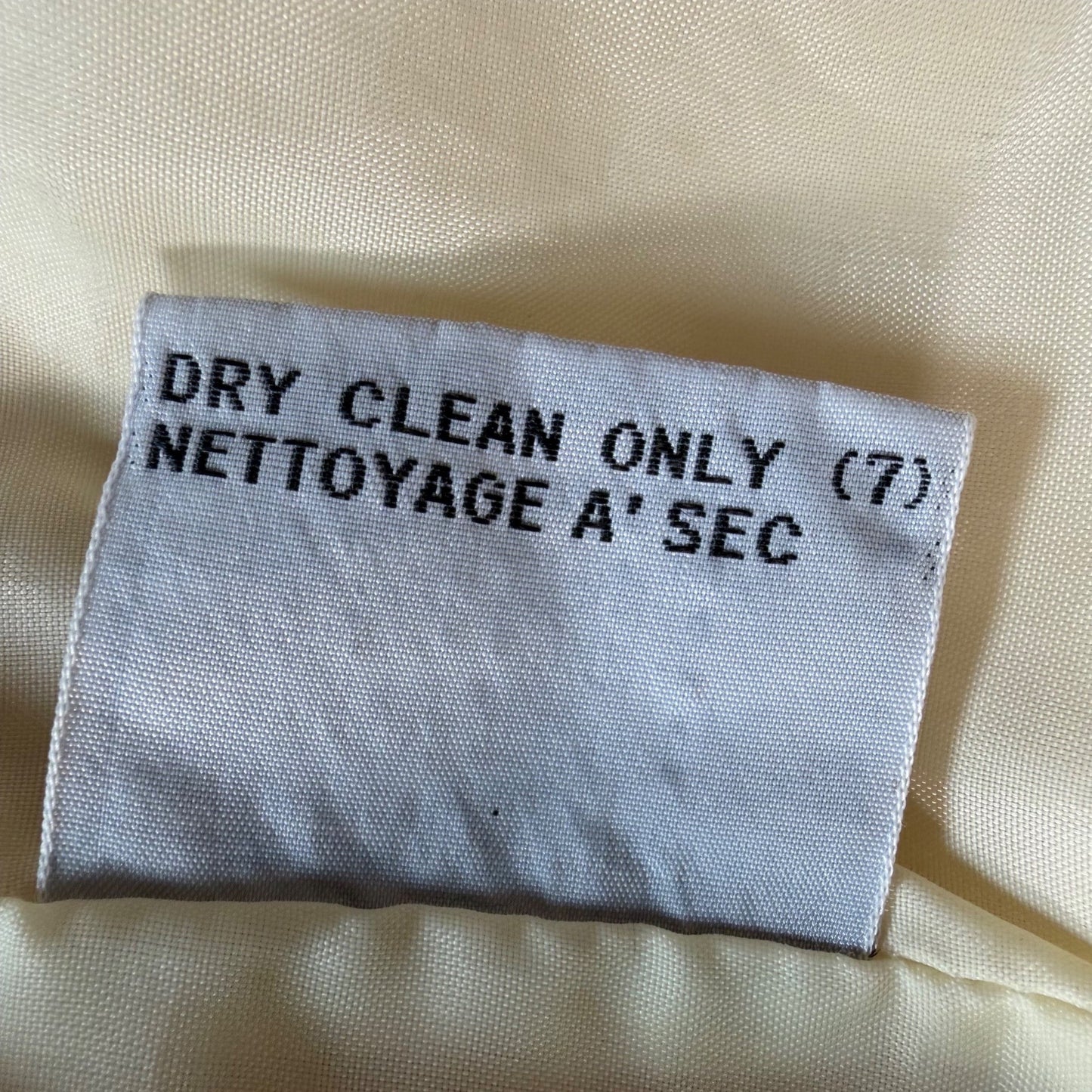 Vintage 1980s Members Only Cream Wool-Blend Bomber Jacket (Size 44/Large)