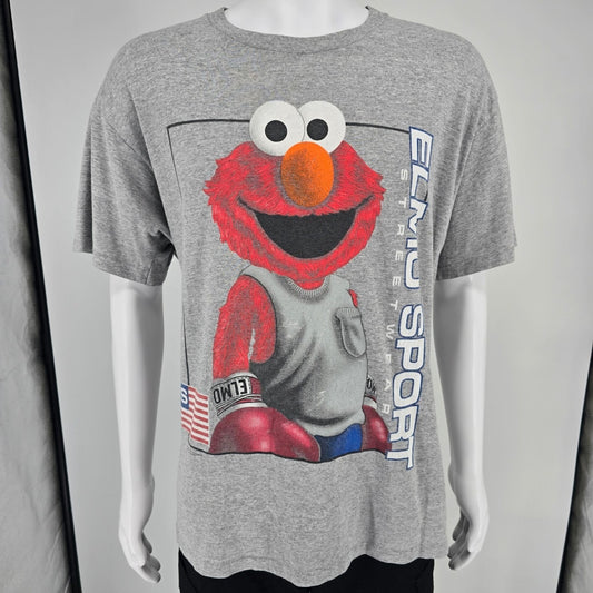 Vintage 1990s Elmo Sport Sportswear Jim Henson's Sesame Street T-Shirt (L/XL)
