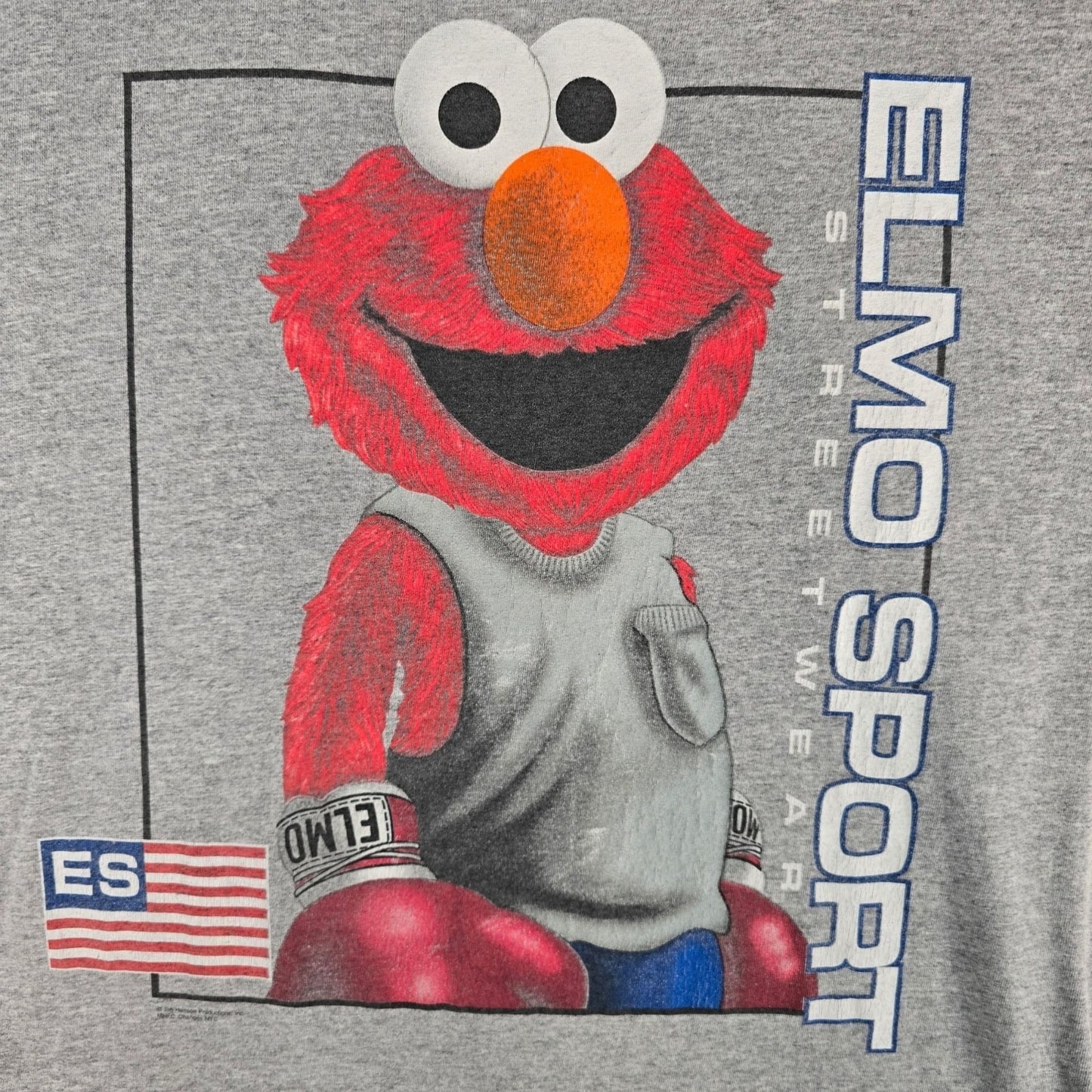 Vintage 1990s Elmo Sport Sportswear Jim Henson's Sesame Street T-Shirt (L/XL)