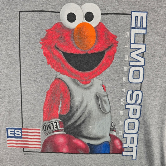 Vintage 1990s Elmo Sport Sportswear Jim Henson's Sesame Street T-Shirt (L/XL)