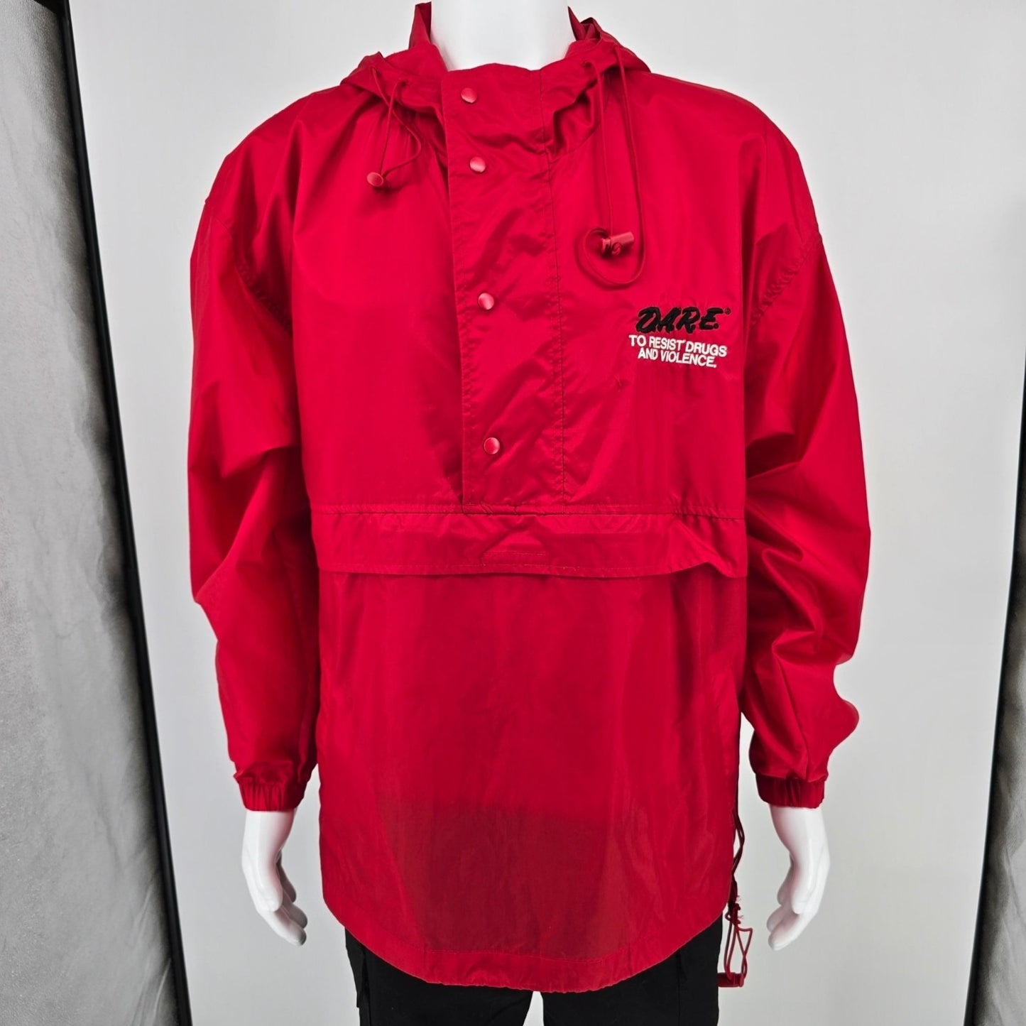 Vintage Y2K Holloway DARE To Resist Drugs and Violence Windbreaker Jacket (L)