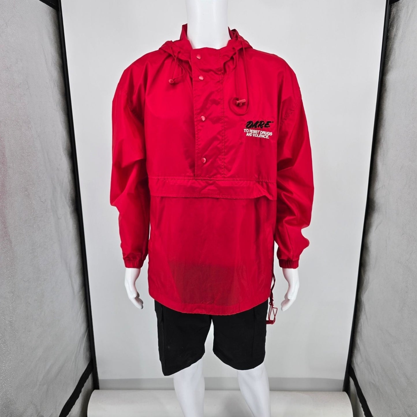 Vintage Y2K Holloway DARE To Resist Drugs and Violence Windbreaker Jacket (L)