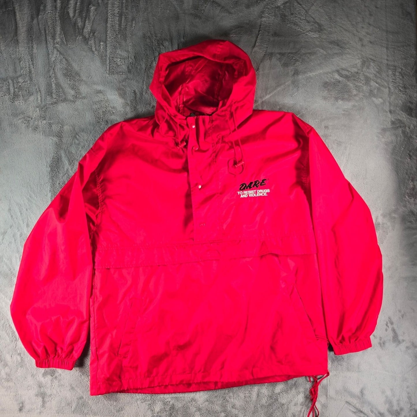 Vintage Y2K Holloway DARE To Resist Drugs and Violence Windbreaker Jacket (L)