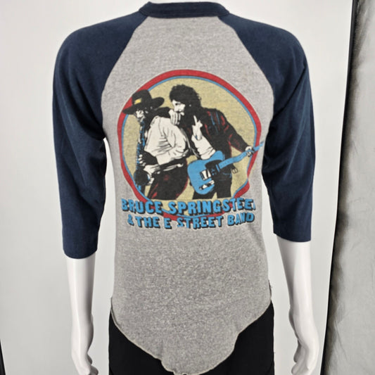 Vintage 1980s Bruce Springsteen World Tour 1980-1981 Raglan Sleeve T-Shirt (S)